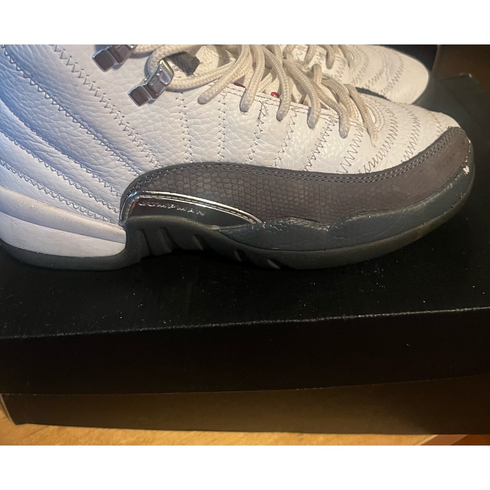 Jordan’s 12 Retro Dark grey White (GS) 5Y

Will negotiate price!
